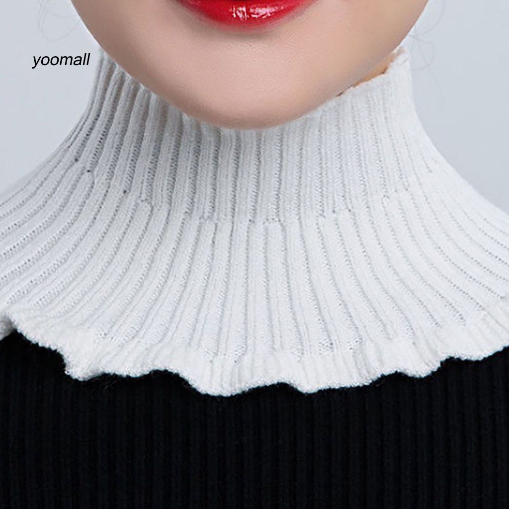 Yo / Cổ Áo Giả Dệt Kim Đẹp Có Thể Tháo Rời Giữ Ấm Bảo Vệ Cổ Cho Nữ