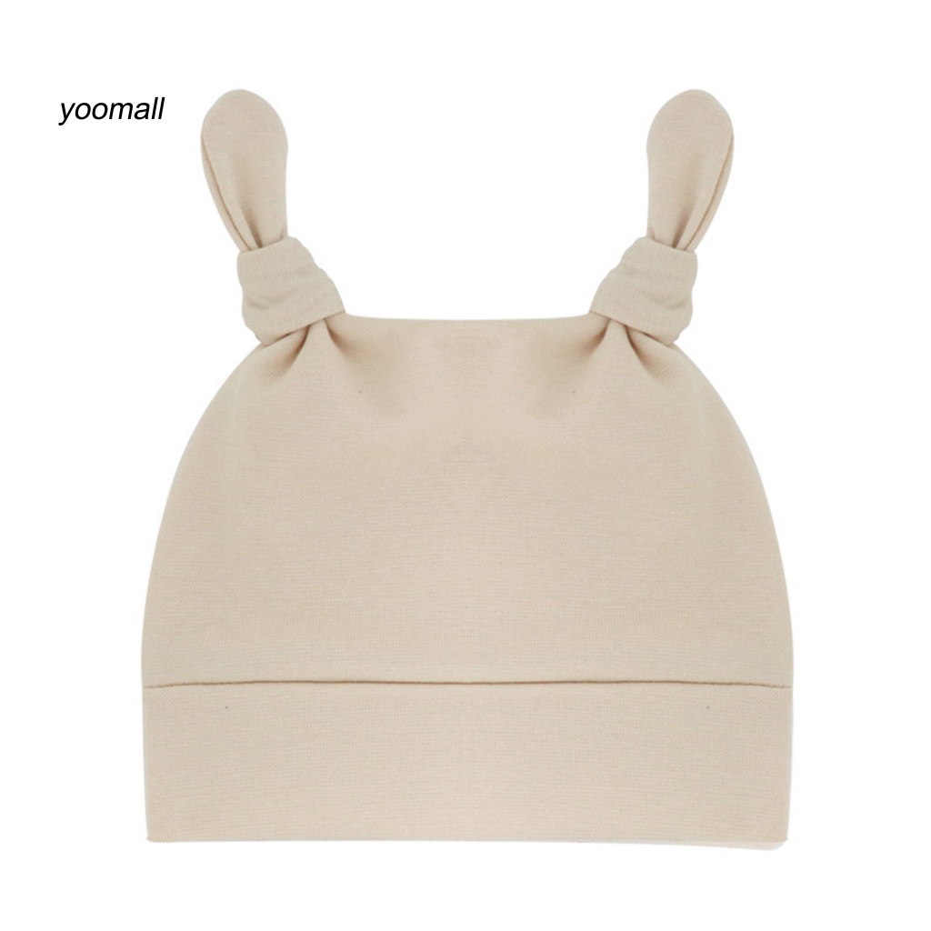 Mũ Beanie Hai Lớp Siêu Nhẹ Co Giãn Giữ Ấm Cho Bé 0-12 Tháng Tuổi