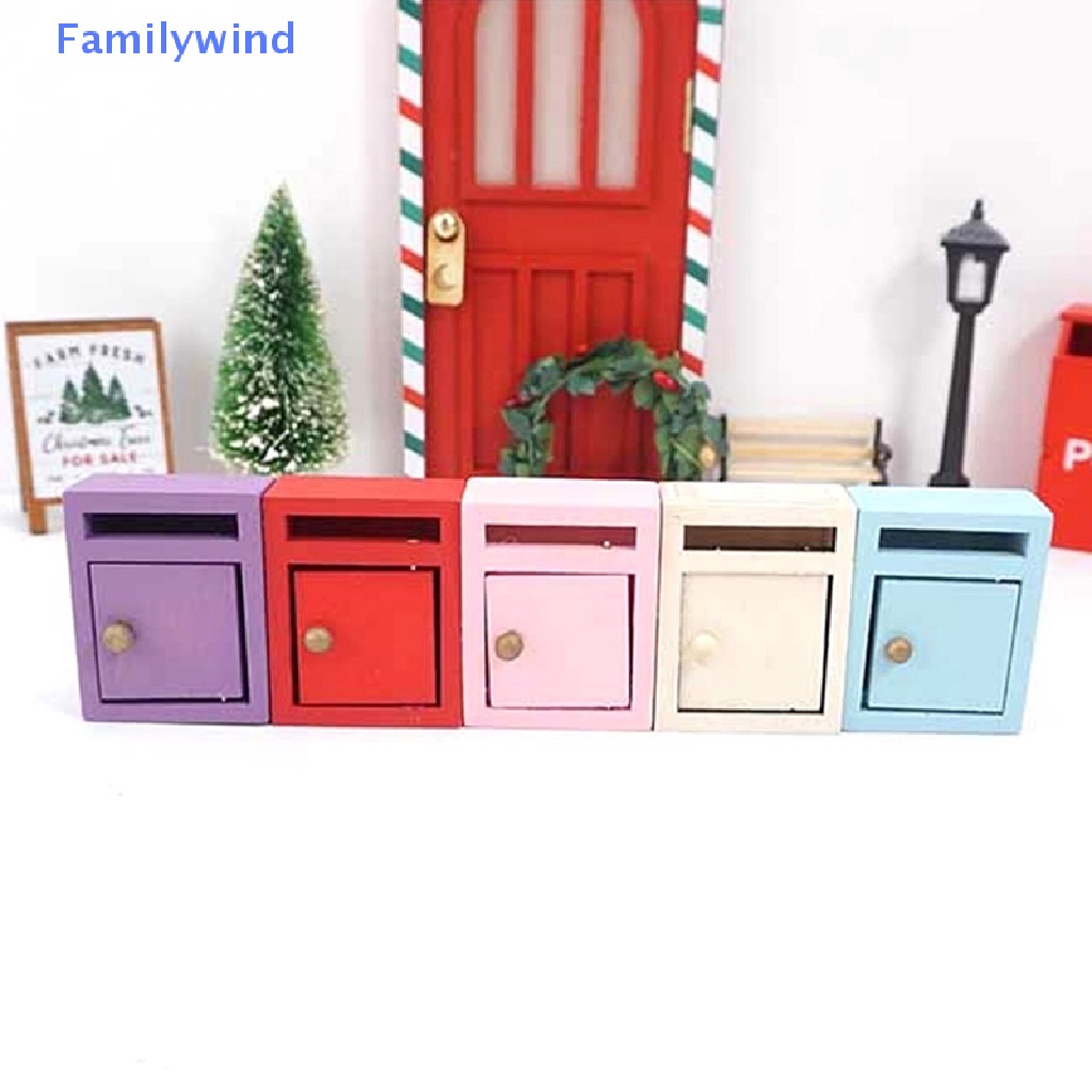 1 Mô Hình Hộp Thư Có Màu Sắc In Chữ Dùng Trang Trí Nhà Búp Bê / Tiểu Cảnh / Nhà Búp Bê 1: 12