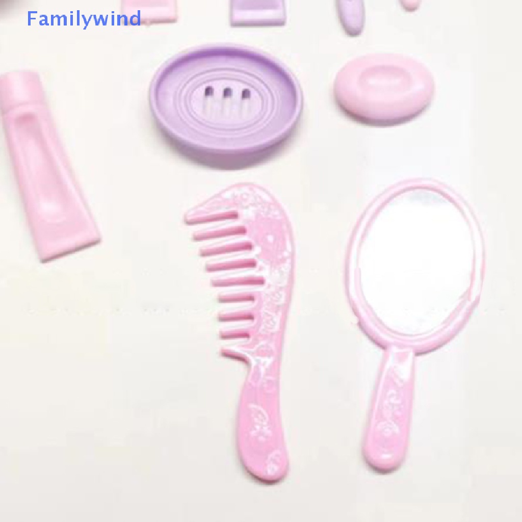 Set 13 Đồ Nội Thất Phòng Tắm Tỉ Lệ 1: 12 Trang Trí Nhà Búp Bê