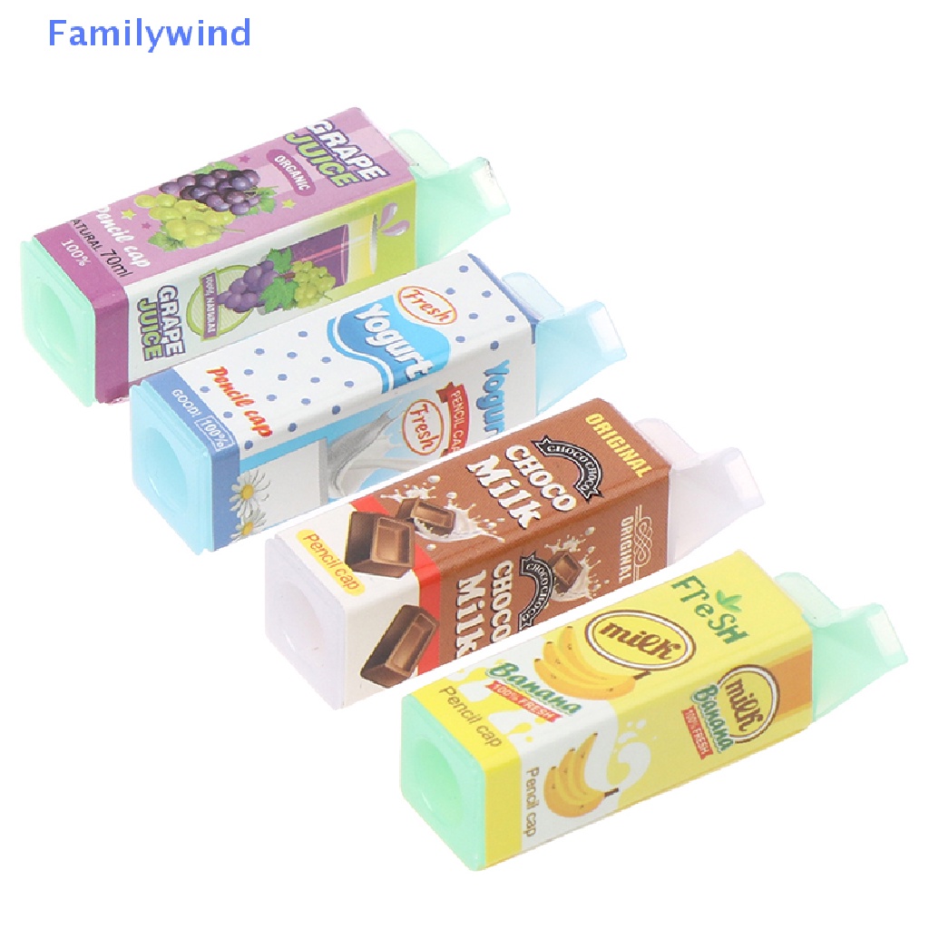 Set 4 Mô Hình Hộp Sữa Trái Cây Mini Trang Trí Nhà Búp Bê