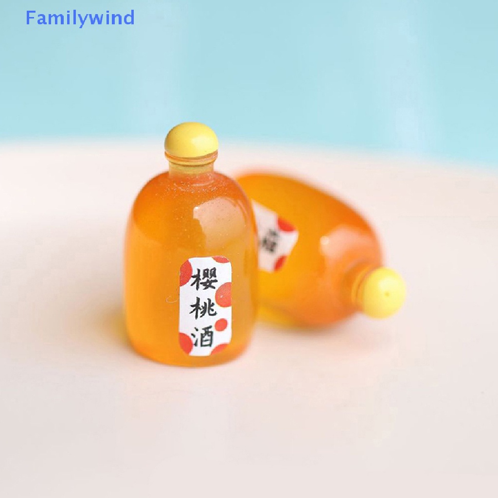 Set 10 Chai Rượu Trong Suốt Trang Trí Nhà Búp Bê