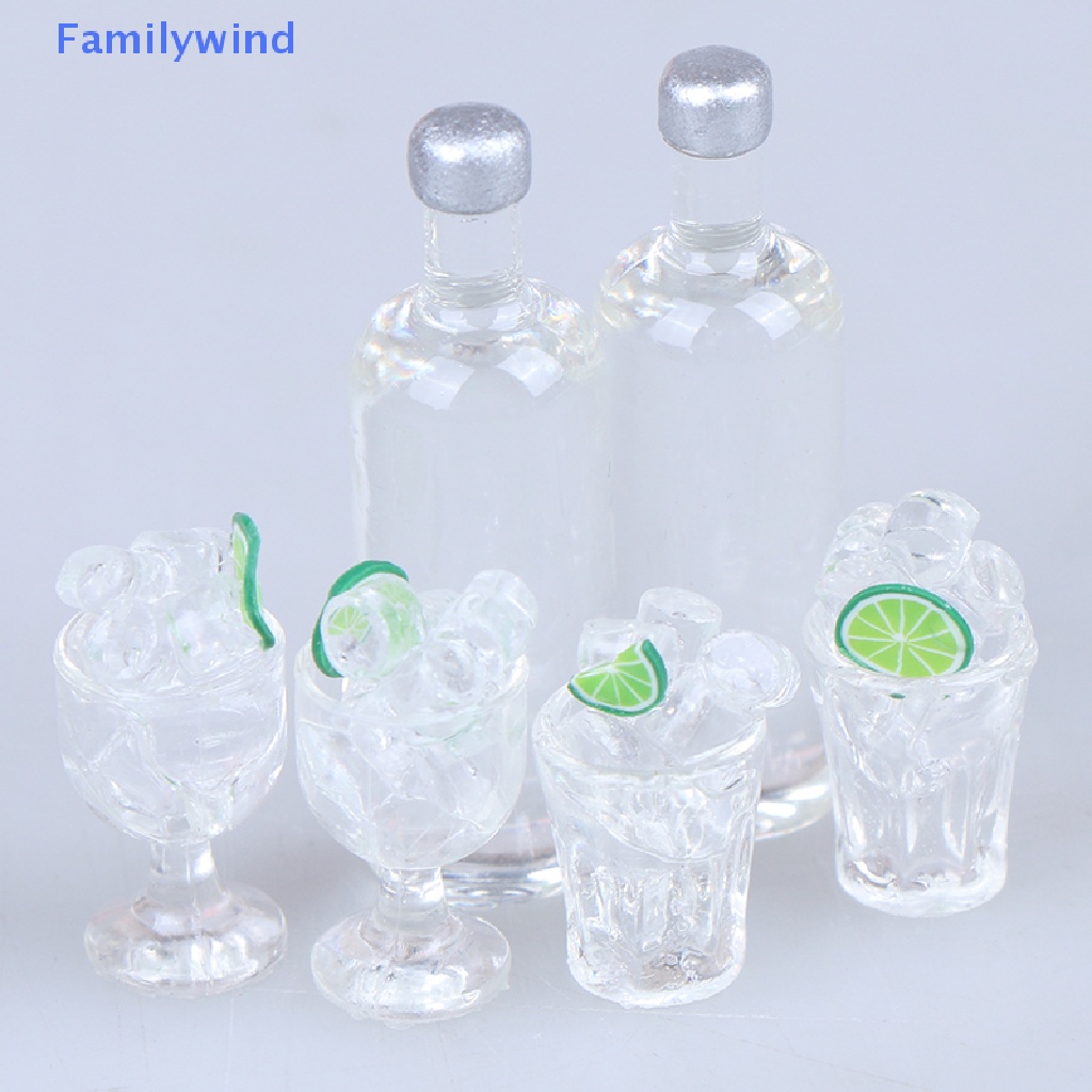 Set 3 Ly Rượu Mini Tỉ Lệ 1: 12 Dùng Để Trang Trí Nhà Búp Bê