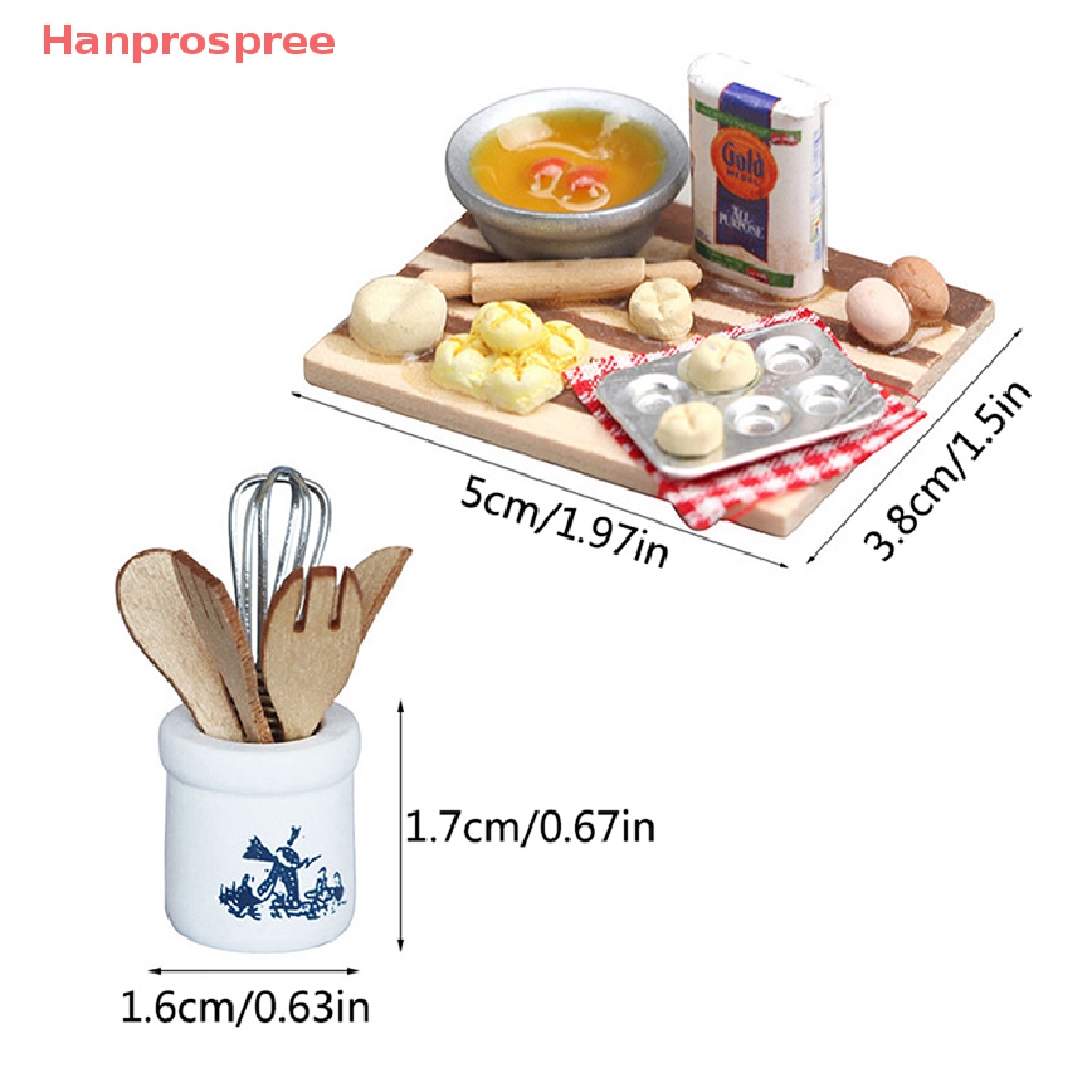 1 Bộ Dụng Cụ Đánh Trứng Trang Trí Nhà Búp Bê Tỉ Lệ 1: 12