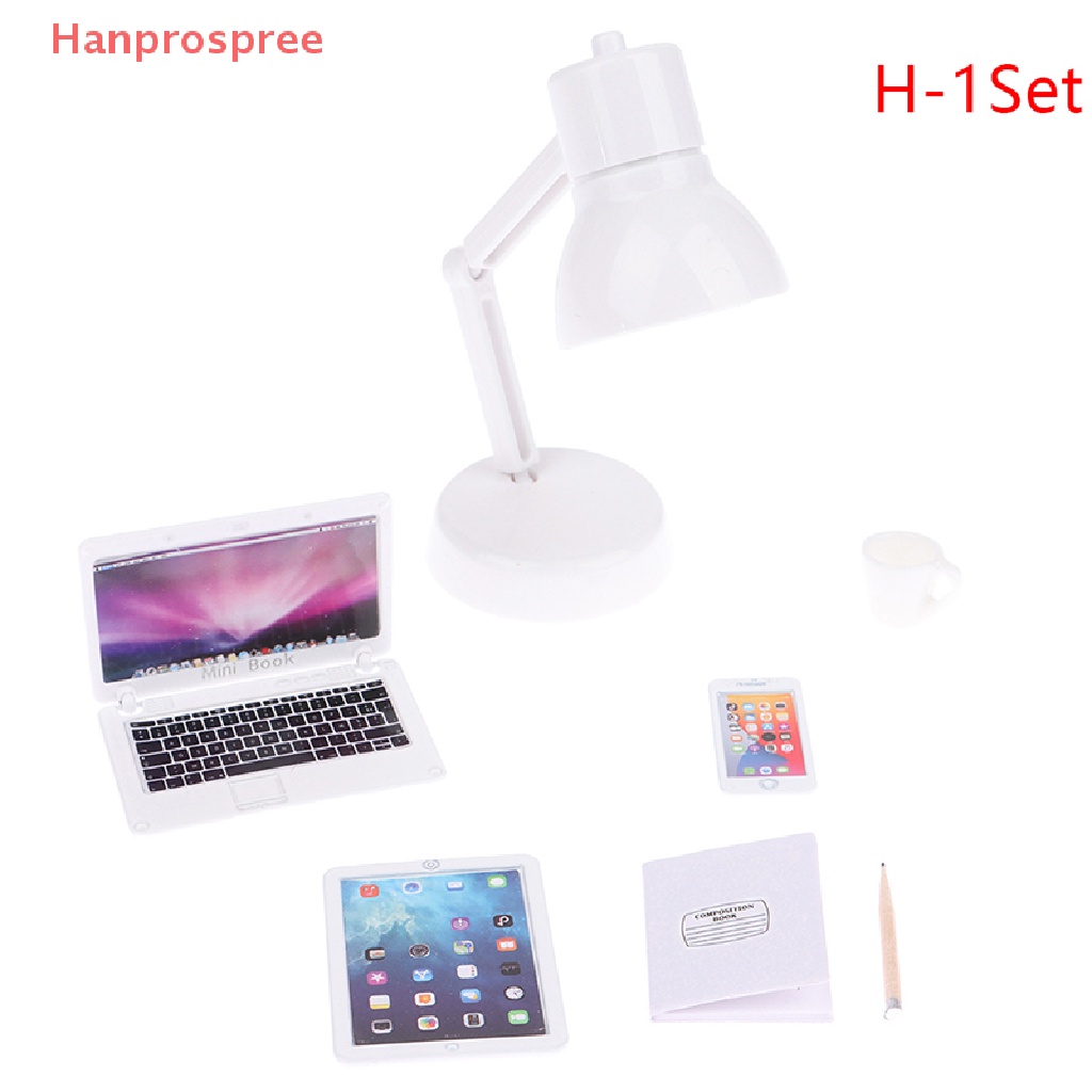Bộ Mô Hình Đèn Bàn / Laptop / Điện Thoại / Cốc / Máy Tính Bảng Trang Trí Nhà Búp Bê 1: 12