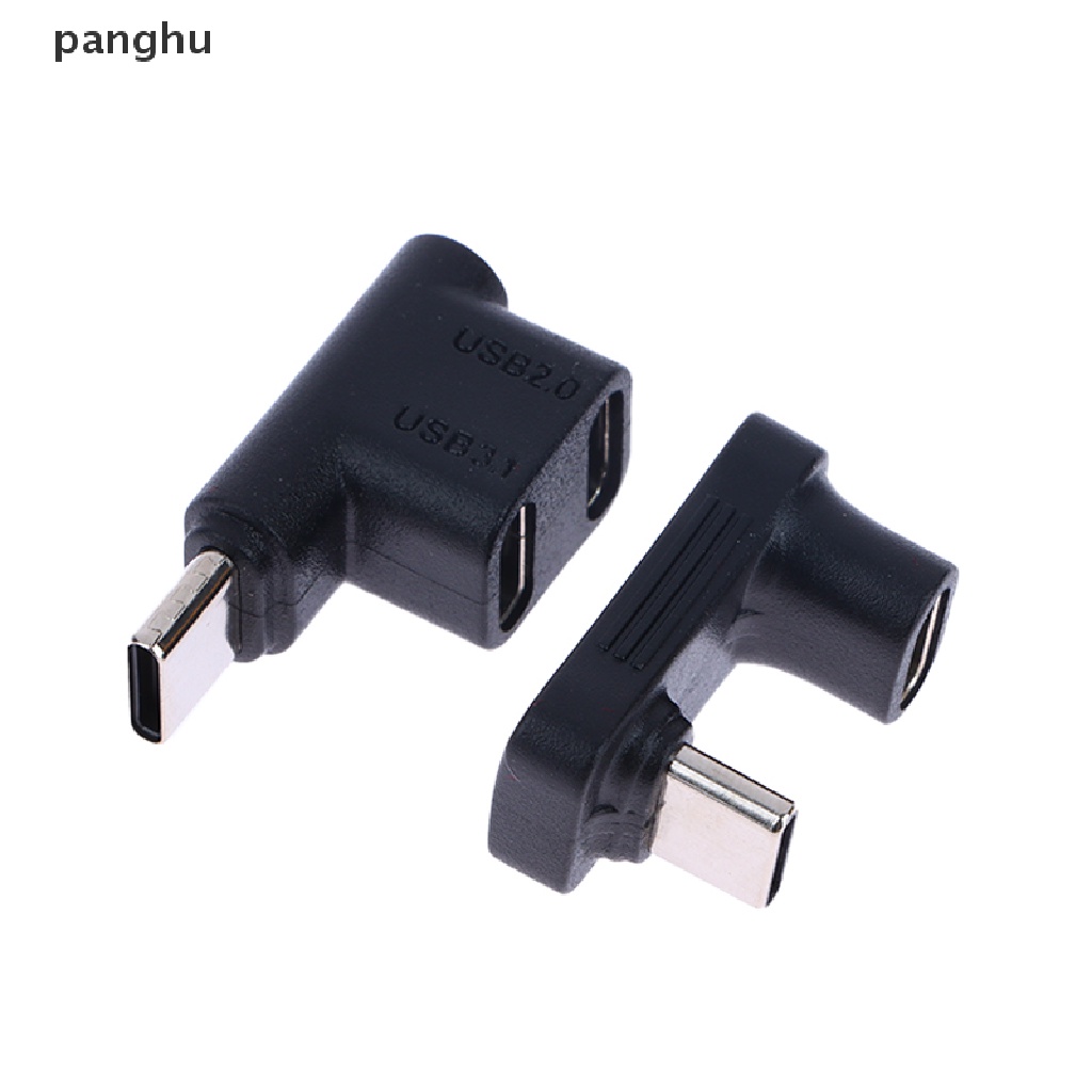 Bộ Chuyển Đổi Sạc Nhanh USB C 10Gbps 2 Trong 1 90 Độ Mở Rộng 100W