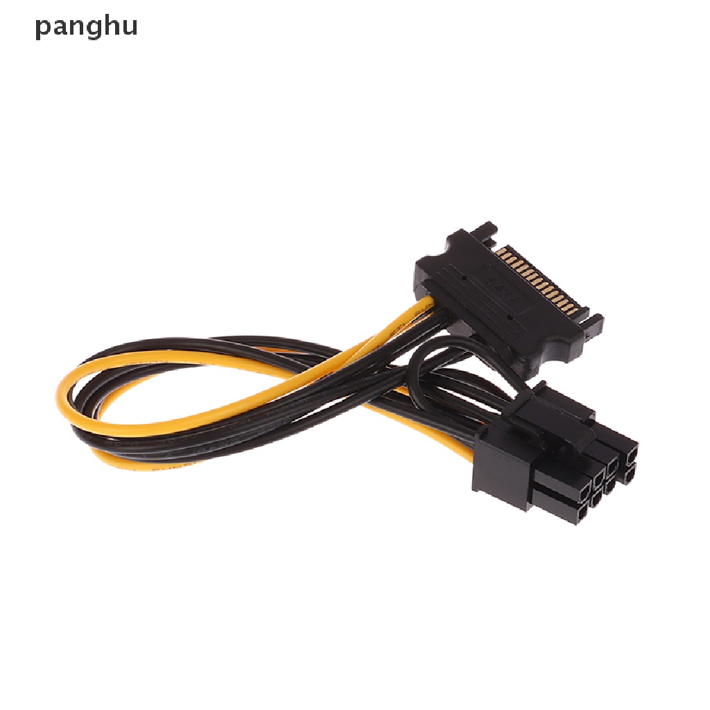 1 Cáp Chuyển Đổi Nguồn PCI-E 15Pin SATA Male Sang 8Pin (6 + 2) 20cm