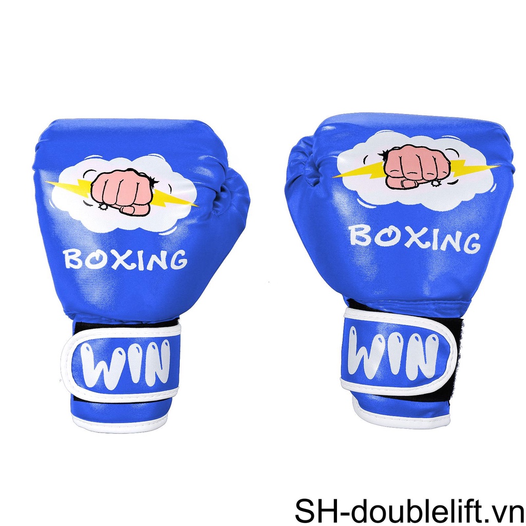 Găng Tay Đấm Bốc Bằng Da PU Unisex Cho Trẻ Em