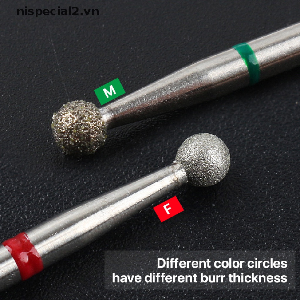 Mũi Khoan Xoay Cắt Kim Cương Chuyên Dụng Cho Trang Trí Móng Tay