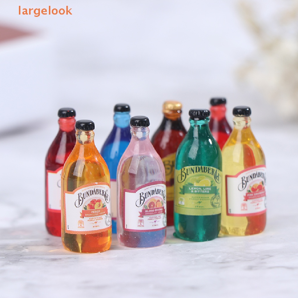 Set 10 Chai Nước Mini Tỉ Lệ 1: 12 1: 6 Dùng Trang Trí Nhà Búp Bê