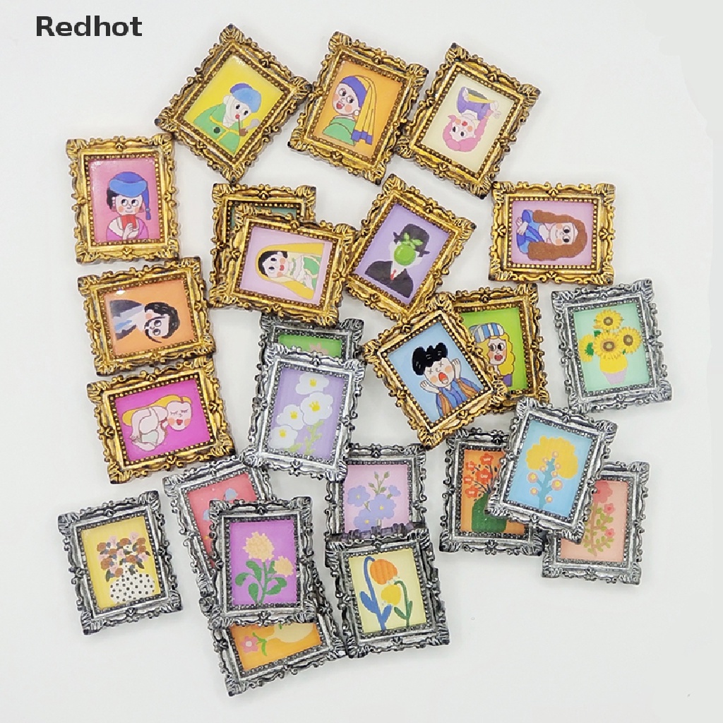 &lt; Redhot &gt; Miếng Dán Tường Trang Trí Nội Thất Nhà Búp Bê