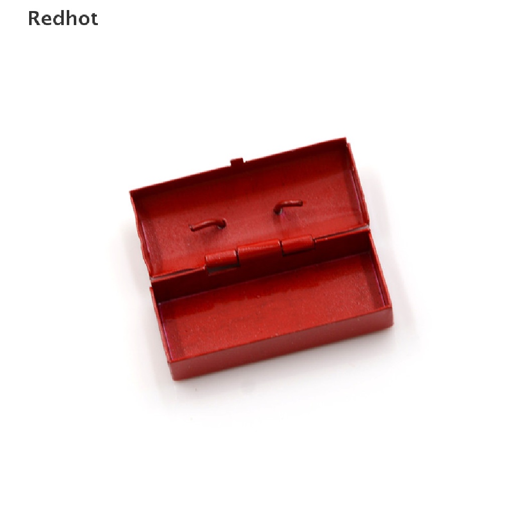 Hộp Dụng Cụ Kim Loại Mini Màu Đỏ / Xanh Dương 1: 12 Trang Trí Nhà Búp Bê