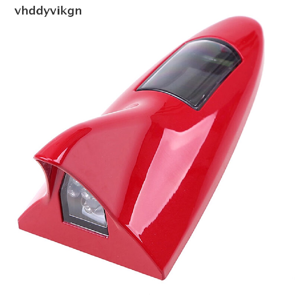 Ăng Ten Vây Cá Mập Có Đèn LED 8 Bóng Cảnh Báo VHDD Cho Xe Hơi Ốp Vn VN VN