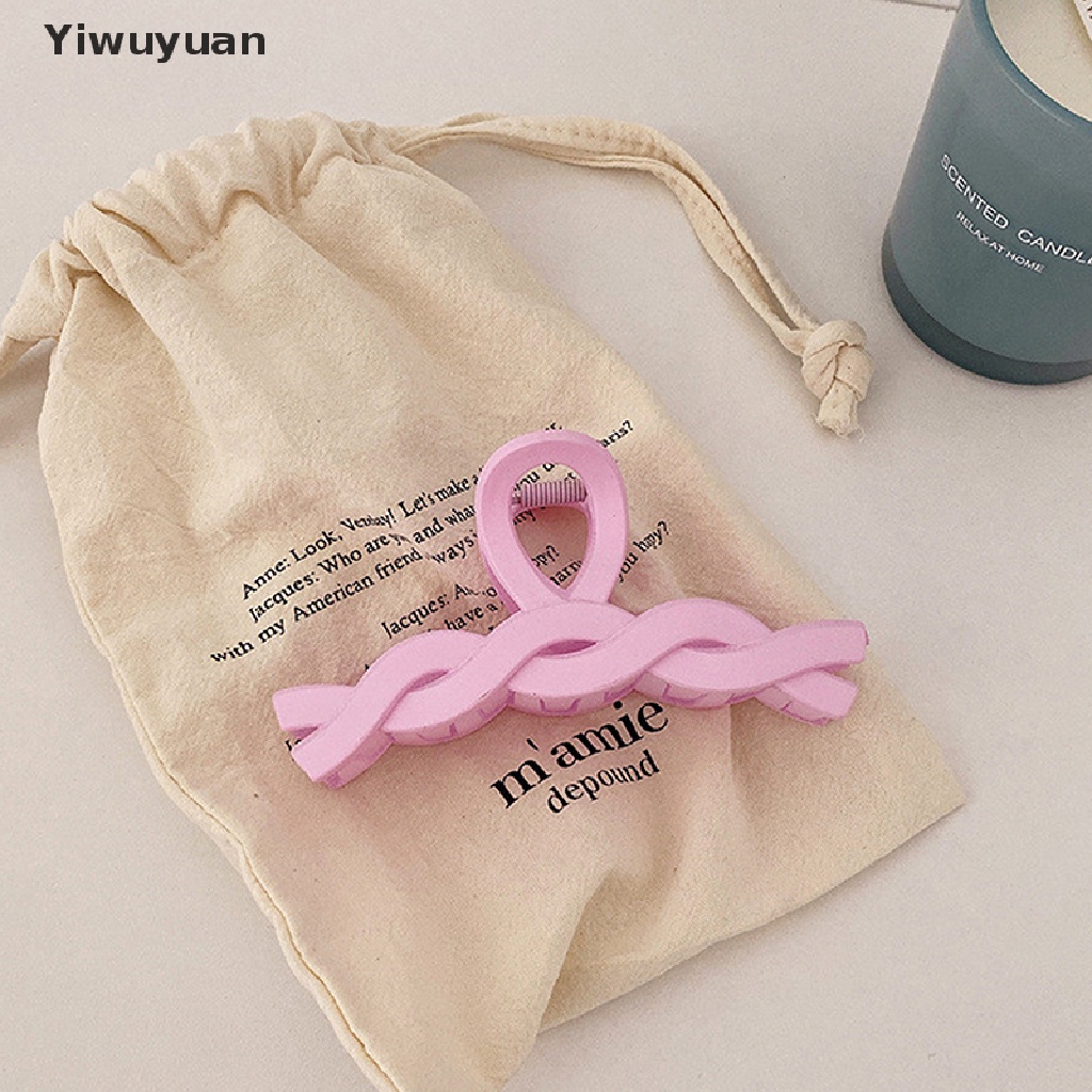 1 Kẹp Tóc Càng Cua Cỡ Lớn Màu Nhám Thanh Lịch Phong Cách Hàn Quốc < Yiwuyuan >