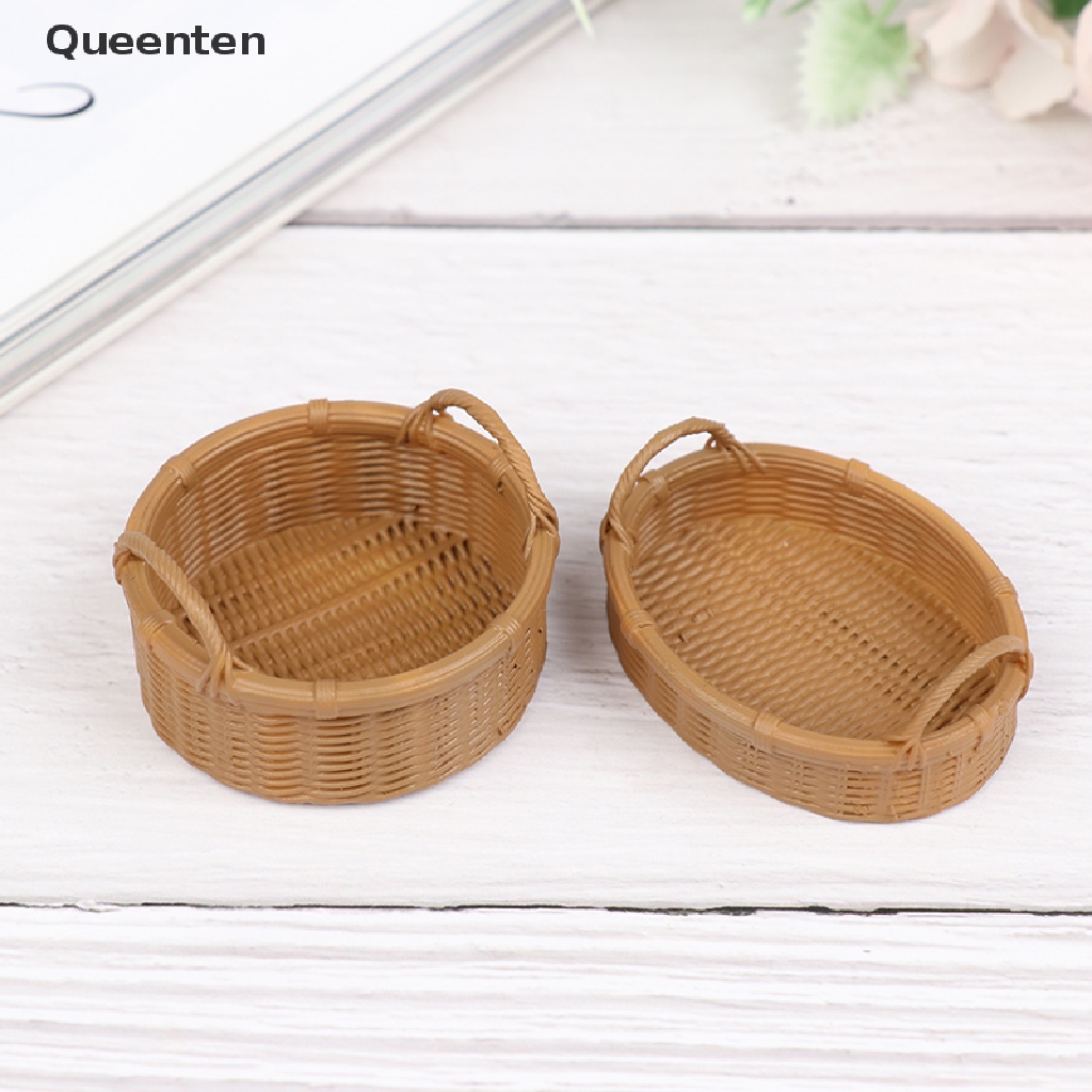Giỏ Bánh Mì Trái Cây Nhỏ Xinh Trang Trí Nhà Búp Bê Tỉ Lệ 1: 12