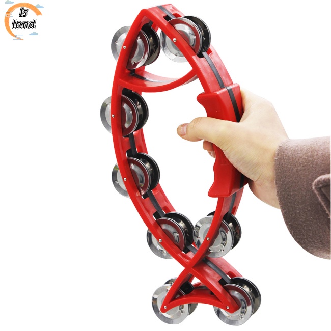 [IS] Trống Lục Lạc Cầm Tay Hình Cá Nhiều Màu Sắc Giáo Dục Sớm Cho Bé