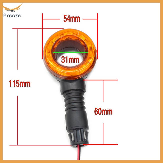 1 Cặp Đèn Tín Hiệu Led 36-72v An Toàn Cho Xe Máy / Xe Đạp Điện