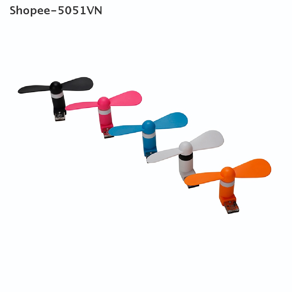 Quạt Làm Mát Mini Không Ồn Sạc USB Cho Điện Thoại Android