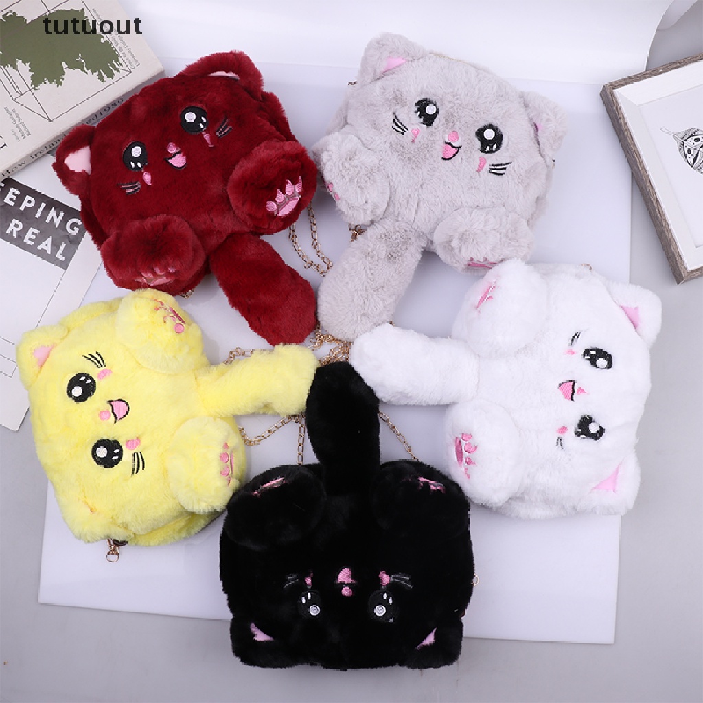 1 Balo Đeo Vai Hình Mèo Bông Đáng Yêu Thời Trang Cho Nữ