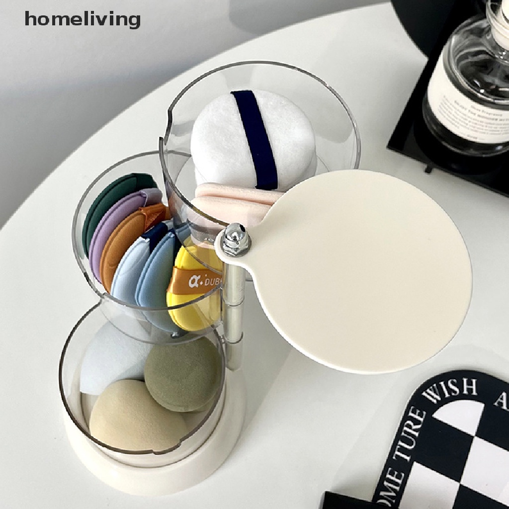 Hộp Đựng Bông Tẩy Trang Xoay 360 Độ Tiện Dụng