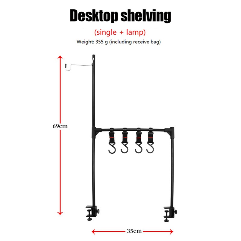 Kệ Đựng Đồ Ăn Bằng Hợp Kim Nhôm Kích Thước 69 X 35cm Tiện Dụng Mang Theo Dã Ngoại
