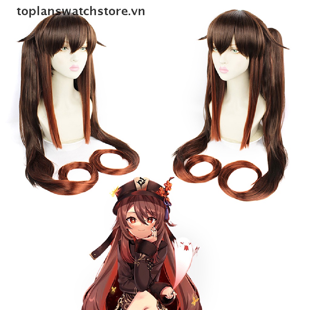 Tóc Giả Hóa Trang Nhân Vật Anime Hu Tao Phong Cách Trung Hoa