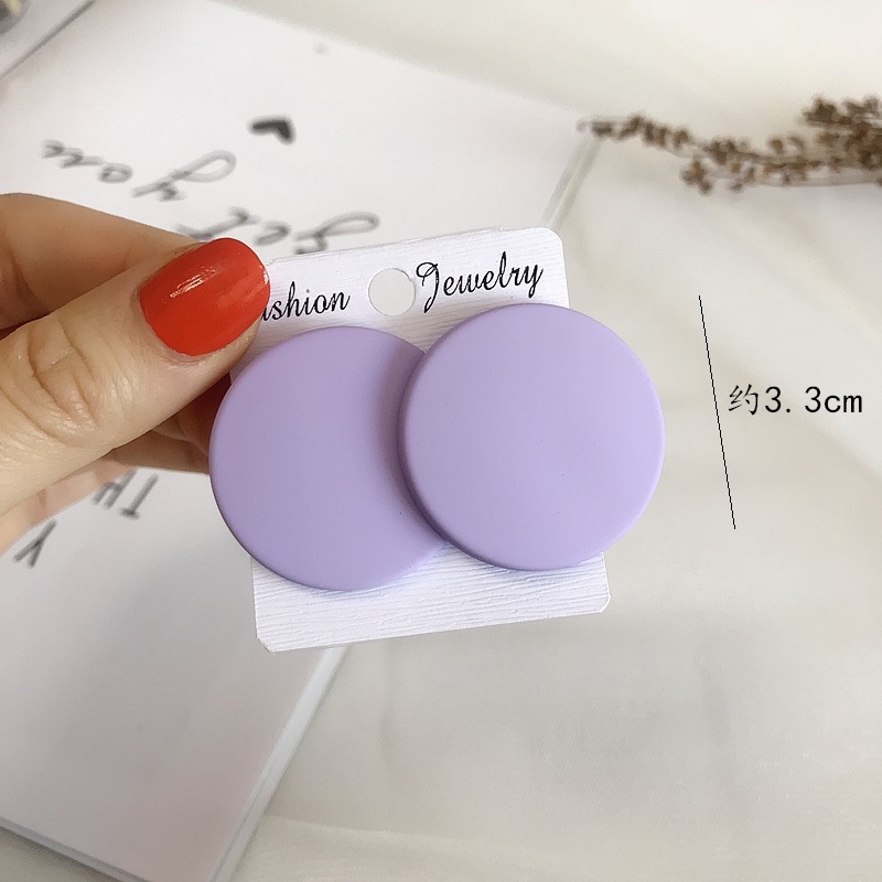 Bông Tai Hình Vuông Bằng Acrylic Màu Sắc Ngọt Ngào Phong Cách Hàn Quốc Cho Nữ