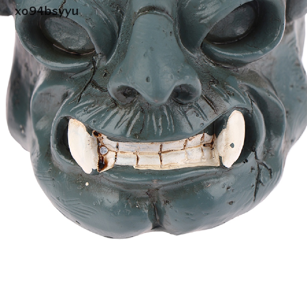 Cốc Đựng Mực Xăm 7 / 8 Lỗ Xo94Bsyu Hình Đầu Lâu Bằng Nhựa Resin Cứng