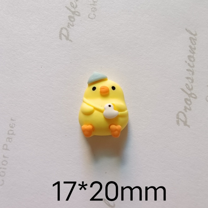 Nam Châm Dán Trang Trí Hình Gà Con Màu Vàng Dễ Thương