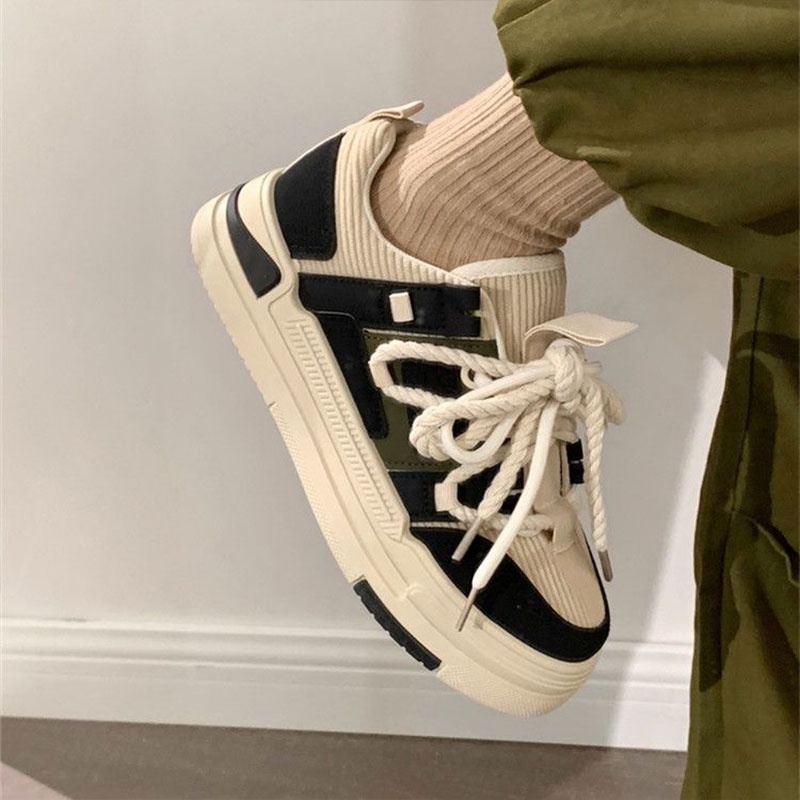 Giày thể thao SHIZHIBAO vải nhung cổ thấp thoải mái thời trang cho nữ
