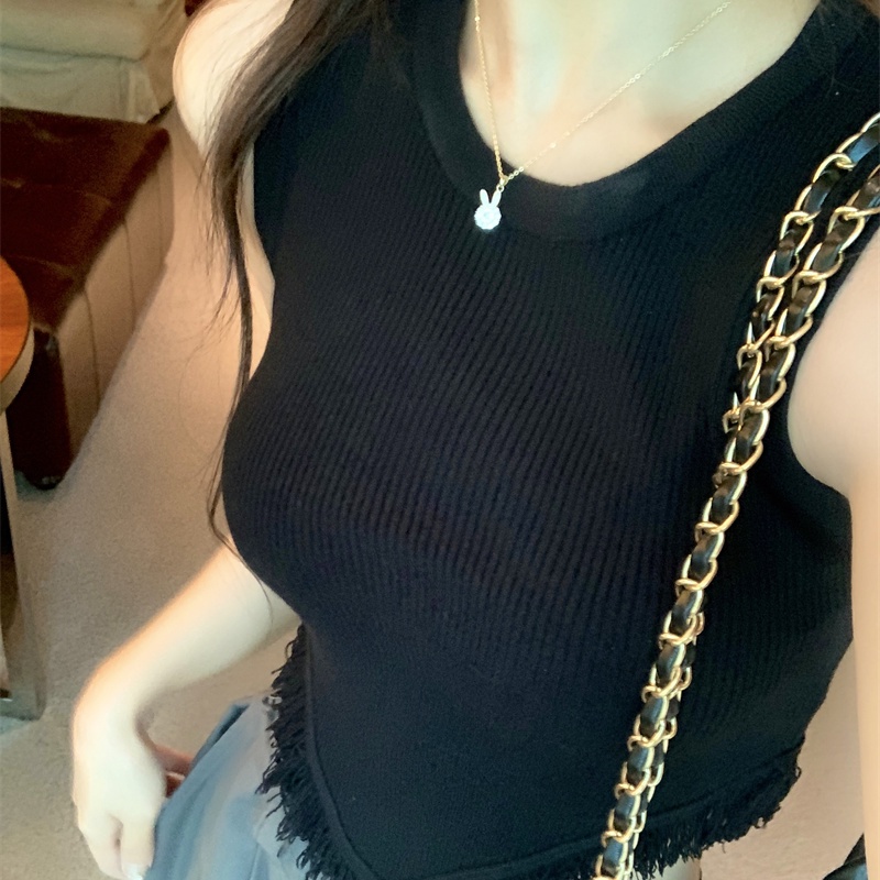 Myaistyle Áo Croptop nữ Hở Lưng Thiết Kế Mới Quyến Rũ Thời Trang Mùa Hè Dành Cho Nữ 17Z23041902