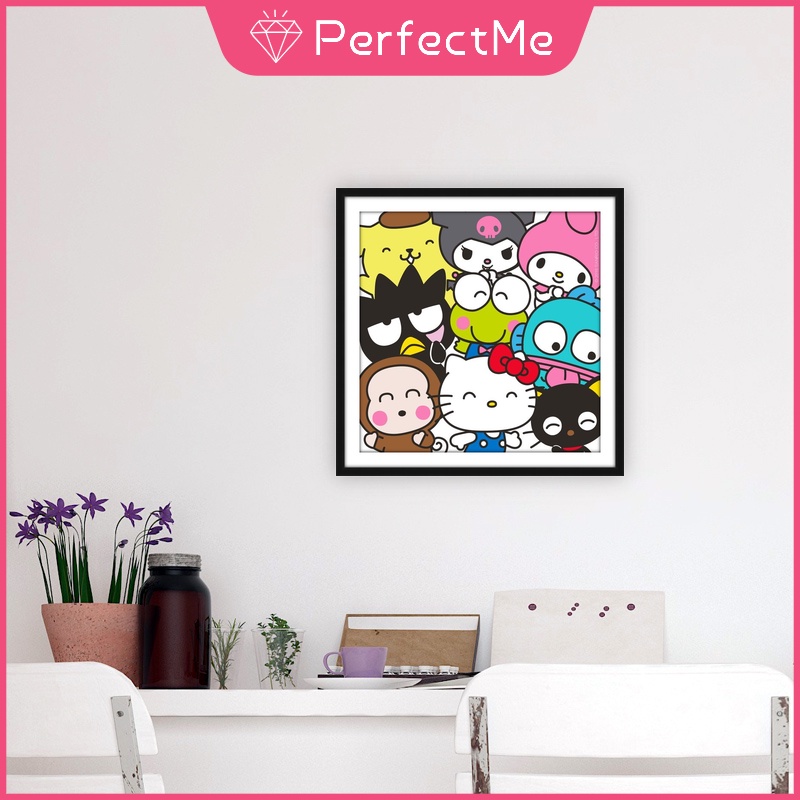 Bộ Tranh Đính Đá Tự Làm Họa Tiết Sanrio 5d 30x30CM
