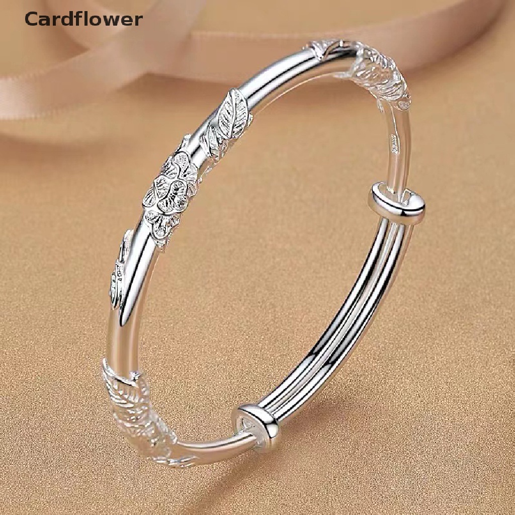 1 Vòng Đeo Tay Dạng Hở Màu Bạc Thời Trang Cho Nữ