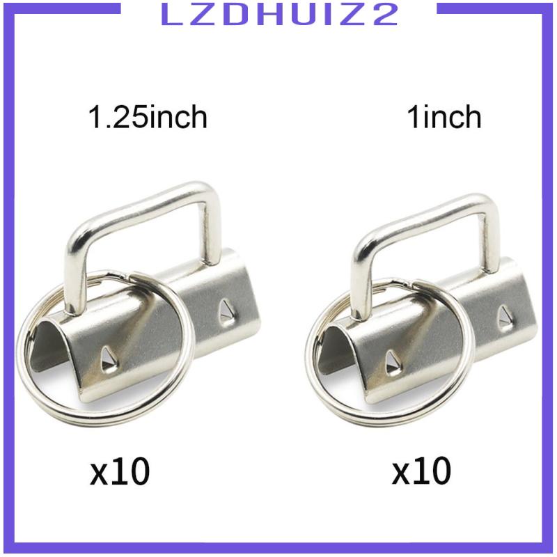 Bộ 10 Móc Khóa Bằng Kim Loại Có Móc Khóa Tiện Dụng