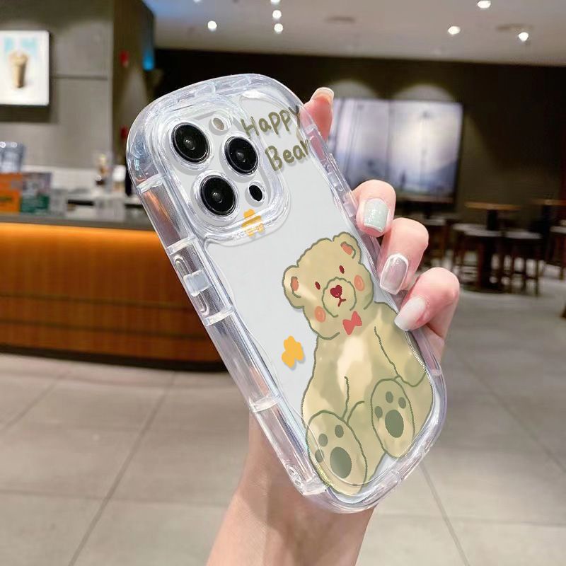✅Ốp Điện Thoại Mềm Trong Suốt Chống Sốc In Hình Gấu Dễ Thương Cho Iphone 1113 / xr / 14Promaxs78P12 / 6ABS