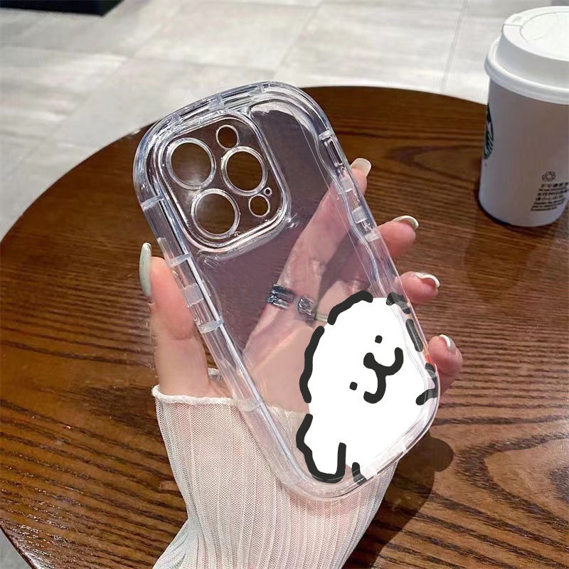 ✅Ốp Điện Thoại Mềm Trong Suốt Chống Sốc Hình Cún Cho Iphone 78p / 1311Promax 14 xs / xr12 / 9LIV