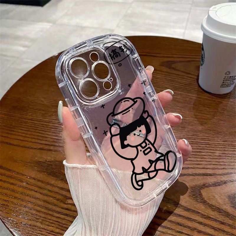 ✅Ốp Điện Thoại Mềm Trong Suốt Chống Sốc Hình Bé Gái Cho Iphone 11 / 13iPhone14 7 / xr 8p 12 / Xsmax PQR2