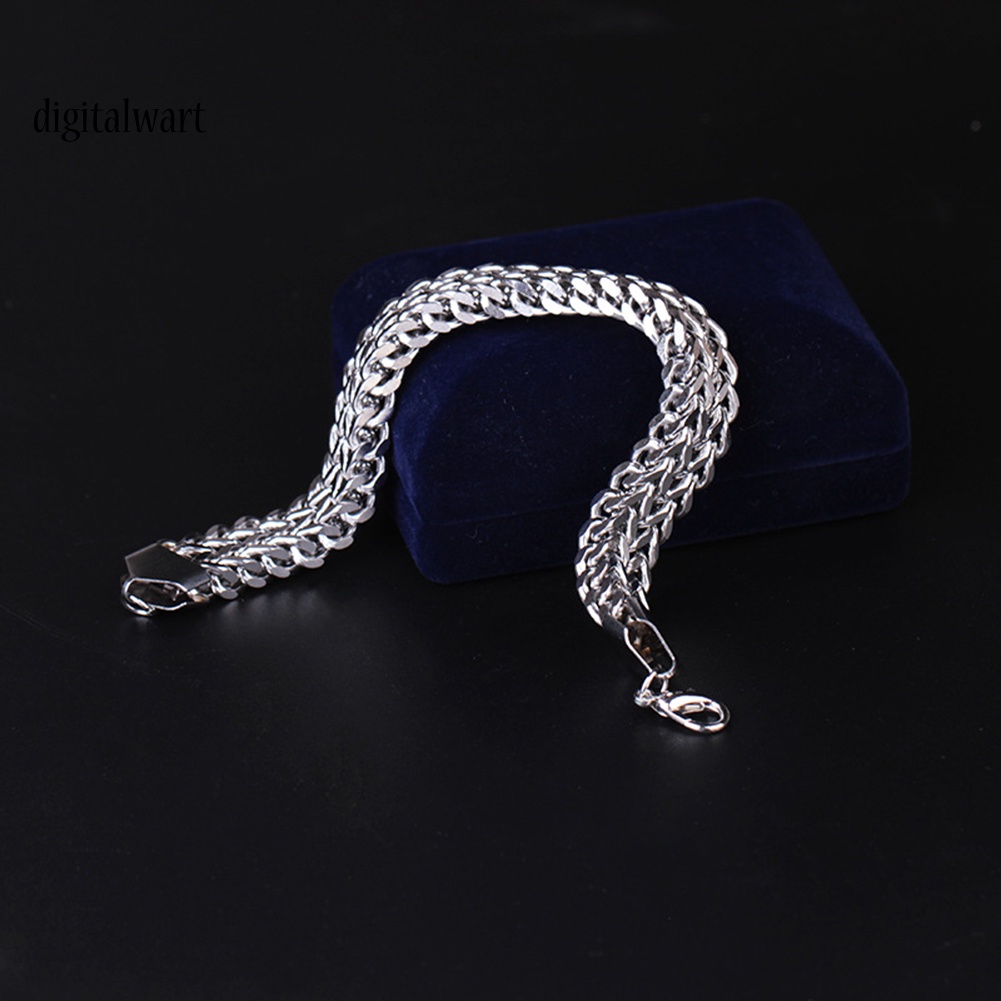 Kỹ Thuật Số| Vòng Tay Dây Xích Bằng Thép Không Gỉ Thiết Kế Đơn Giản Cho Nam