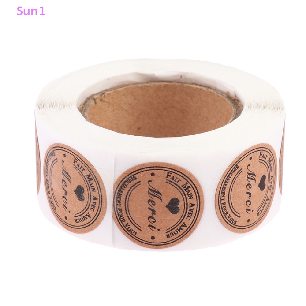 Sun1 &gt; 500 Miếng Dán Nhãn Hiệu Thank You Handmade