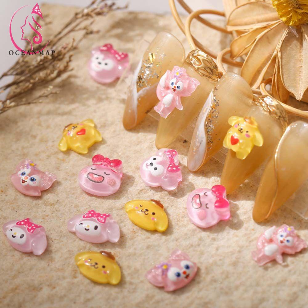 [Hàng mới về] Phụ kiện trang trí móng tay họa tiết hoạt hình dễ thương bắt mắt