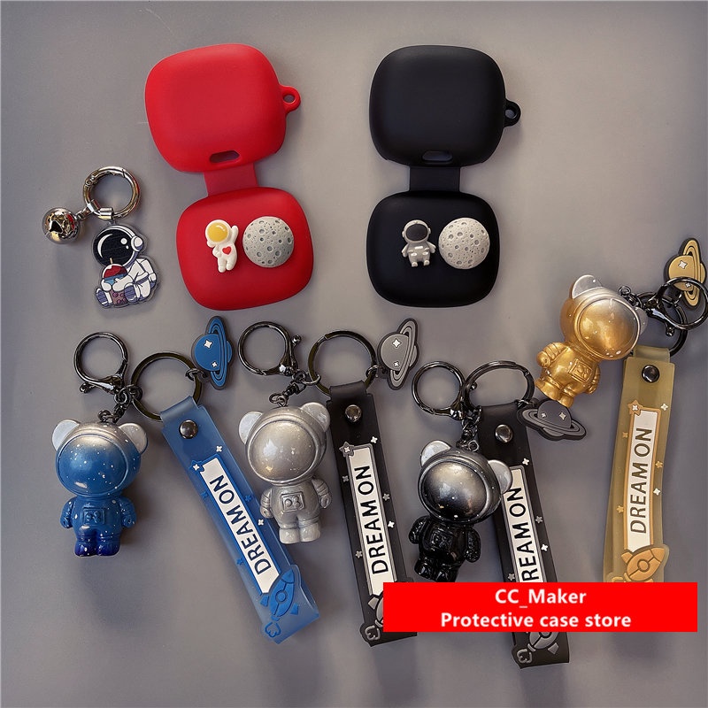 Creative Astronaut JBL Live Pro+ Protective Case Cartoon Keychain Pendant JBL Wave300 TWS Silicone Soft Case Protective Case JBL Live Free2 Shockproof Case Protective Case Cute Pendant JBL Live Pro2 Cover Soft Case