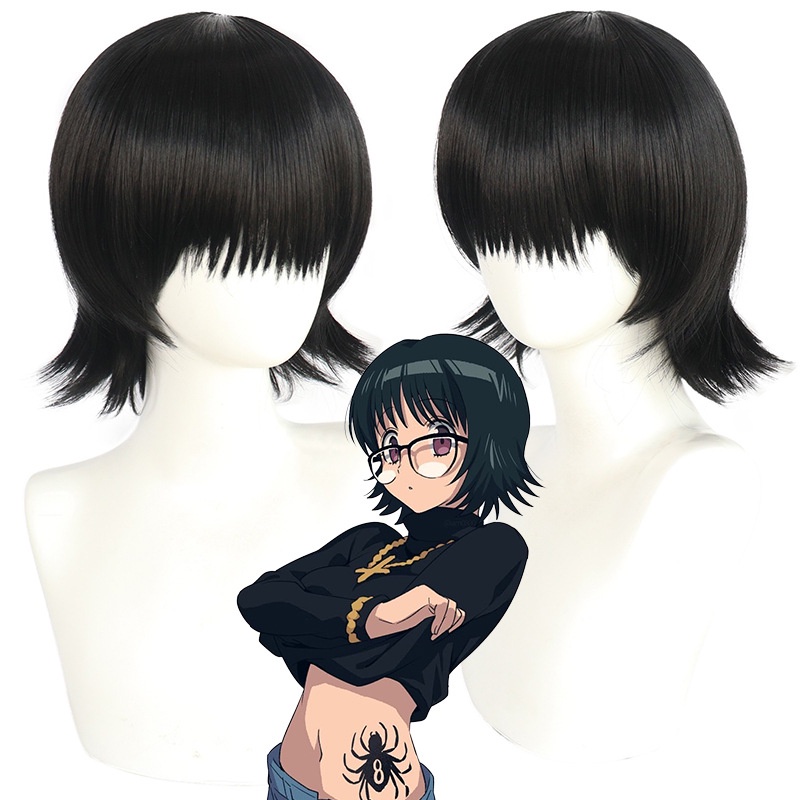 Tóc Giả Ngắn Màu Đen Hóa Trang Nhân Vật Misscoo Hunter x Hunter Shizuku Murasaki
