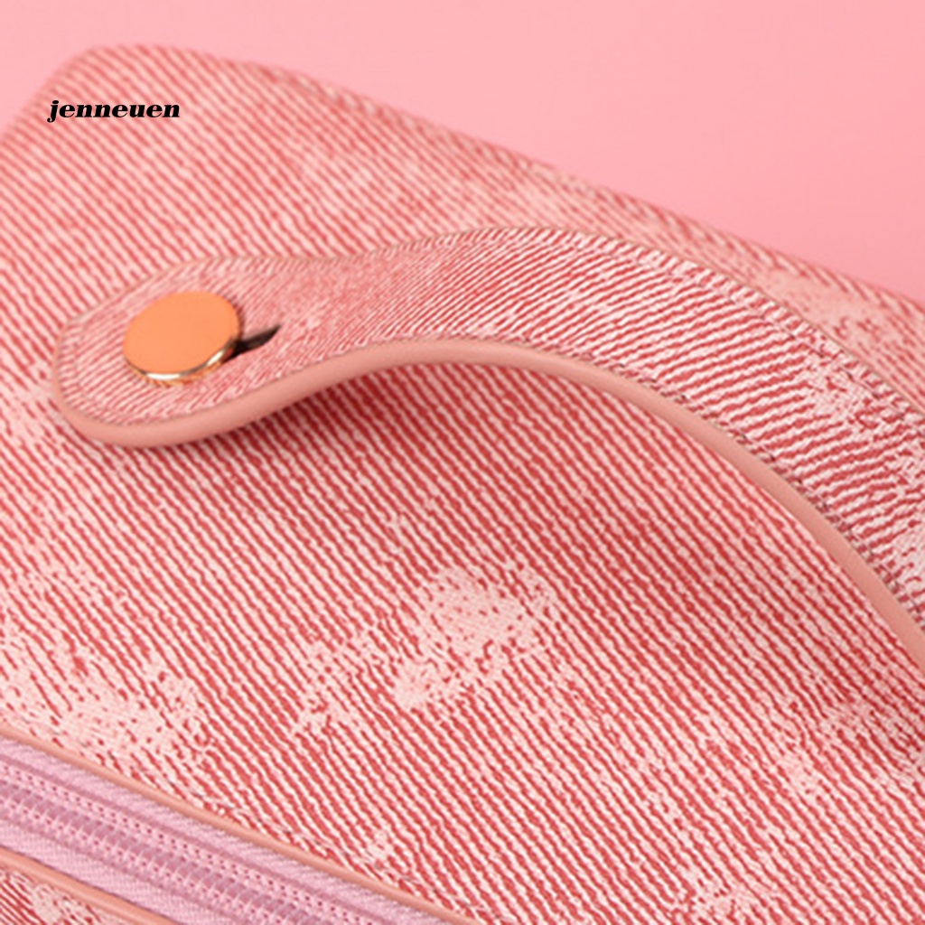 Túi Đựng Đồ Trang Điểm Bằng Da Giả Khóa Kéo Chống Nước Đa Năng