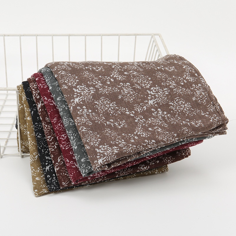 Khăn Choàng Trắng Nhẹ Thoáng Khí In Họa Tiết Phong Cách Cổ Điển Độc Đáo Kích Thước 180 * 90 Thời Trang Cho Nữ