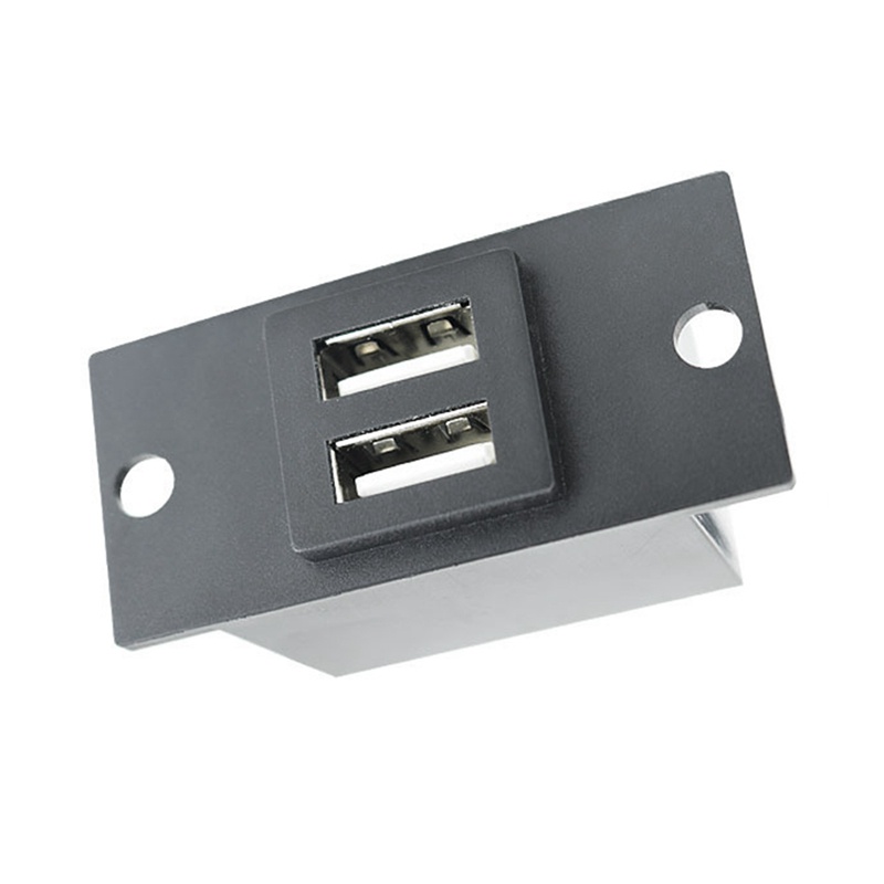 Ổ Cắm Sạc Hai Cổng USB Có Đèn LED 4.8A 12V Chống Nước Thông Dụng Cho Xe Hơi RV