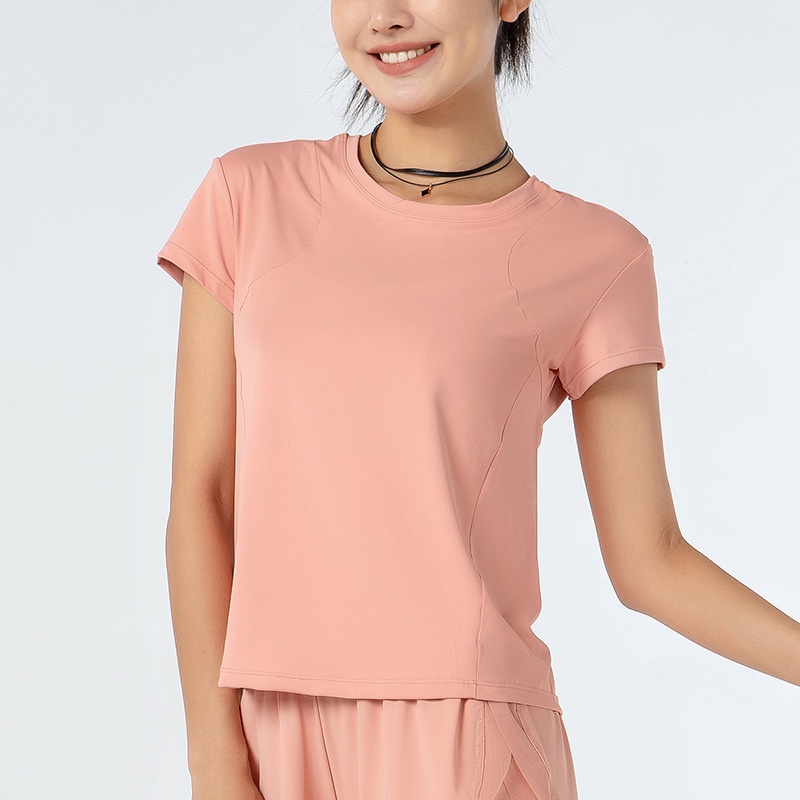 Áo Thun Thể Thao Tay Lỡ Phối Lưới Thoáng Khí Nhanh Khô Thời Trang Cho Nữ