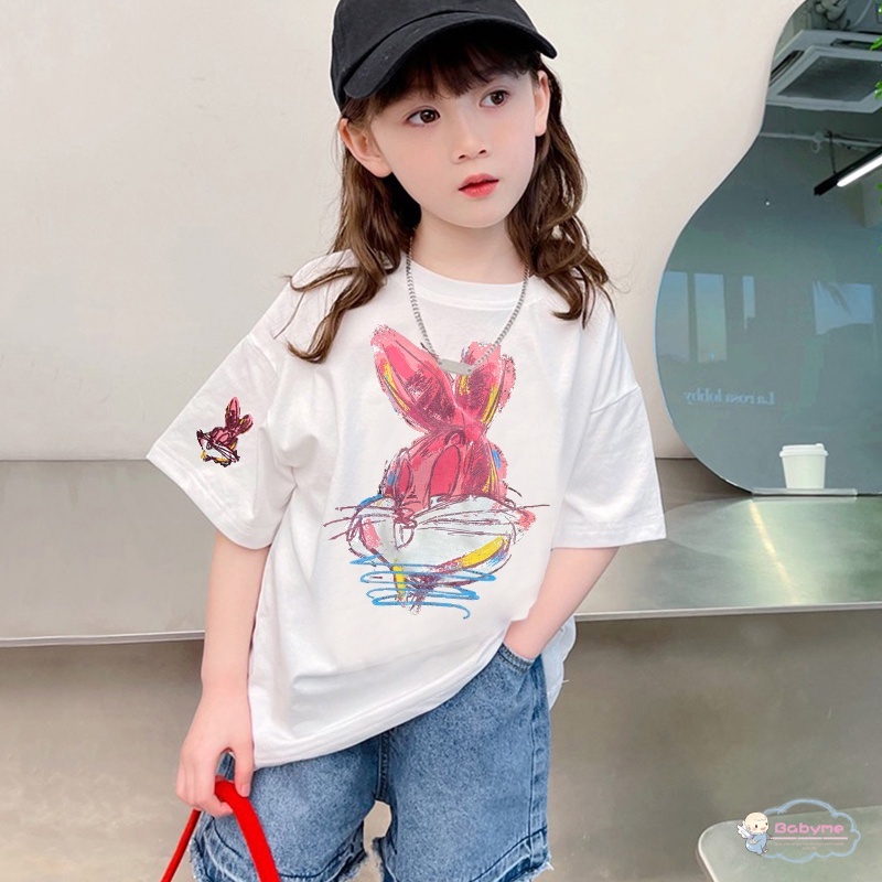 Áo Thun Tay Ngắn Thoải Mái Chất Lượng Cao Dễ Thương Cho Bé Gái