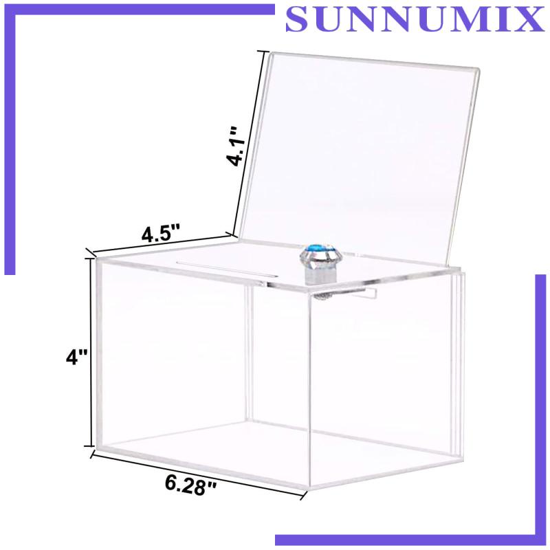 Hộp Sưu Tập Nhận Thức Bằng Acrylic Trong Suốt Có Khóa