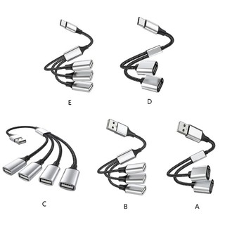 Cáp Chia Cổng USB Type C Thành 2 3 Cổng USB Tiện Dụng