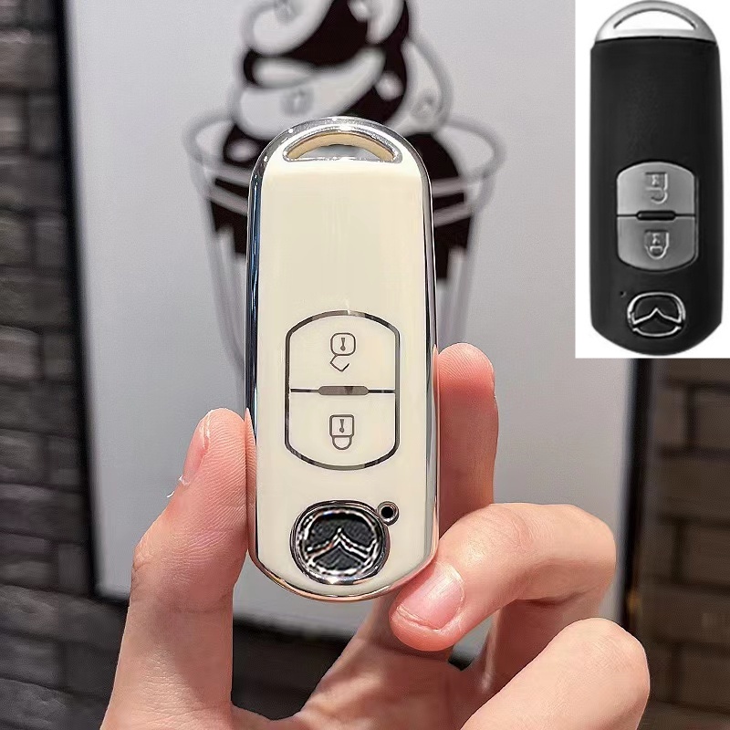 Ốp Bảo Vệ Chìa Khóa Xe Hơi Mazda 2 3 6 Axela Atenza CX-5 CX5 CX-7 CX-9 Smart 2 / 3 Bằng TPU Phản Quang